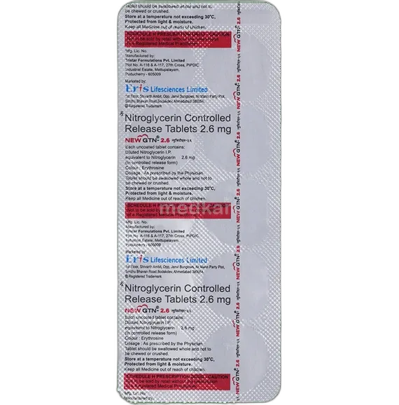 new gtn 2.6mg (aprica) tablet 10's